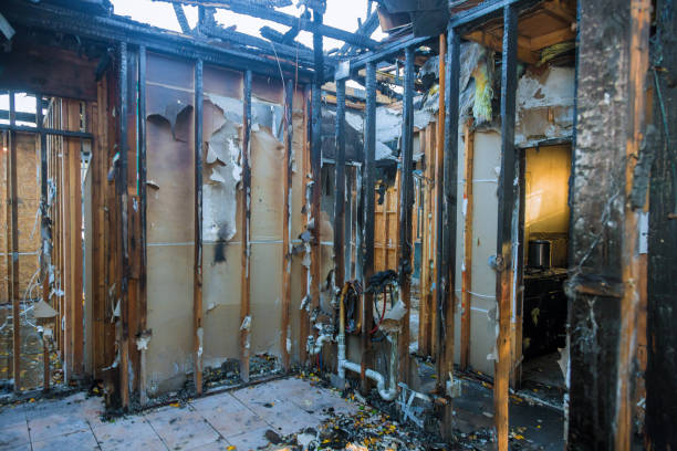 Professional Fire Damage Removal technician working in Brooksville, MS